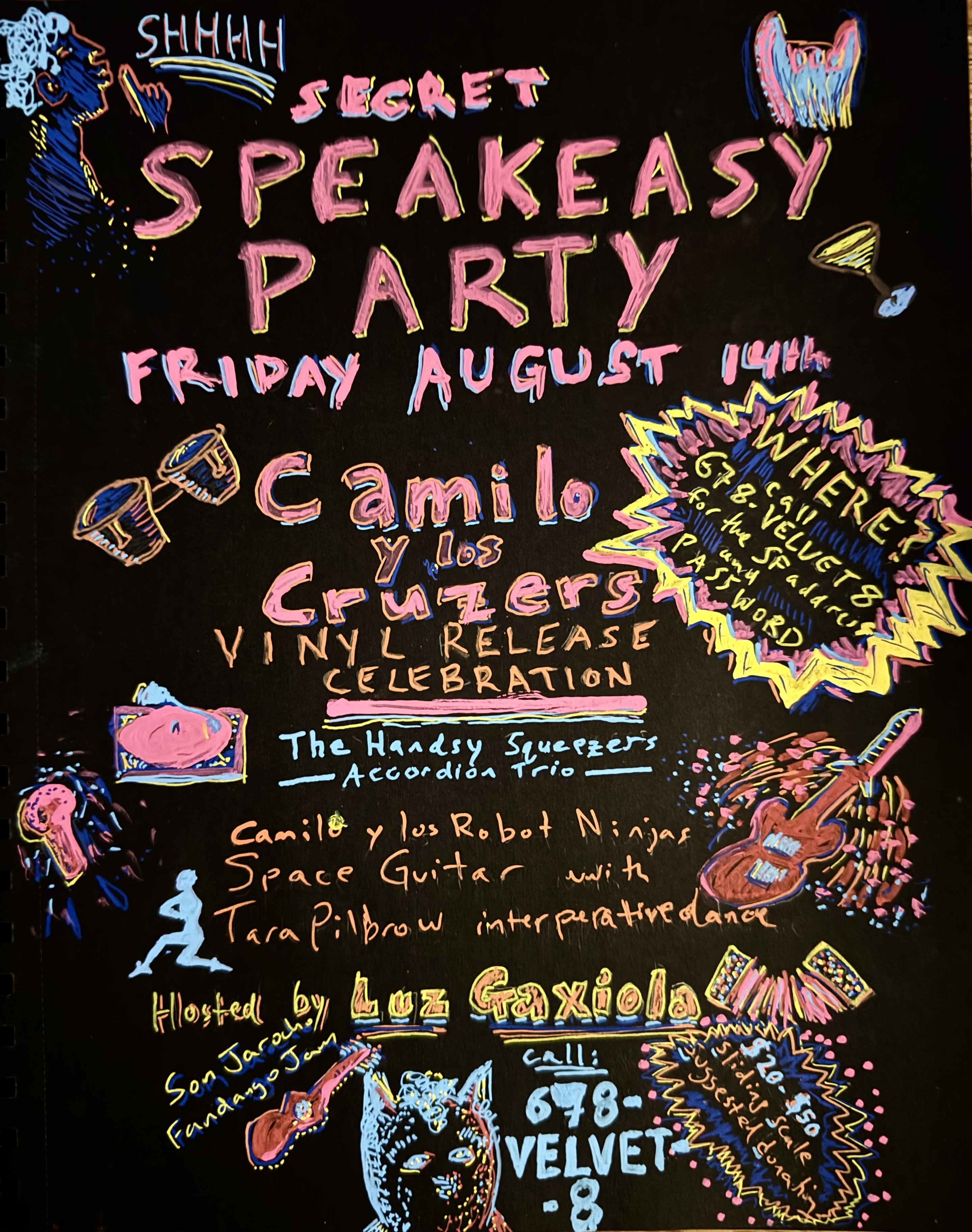 Secret Speakeasy Party flyer